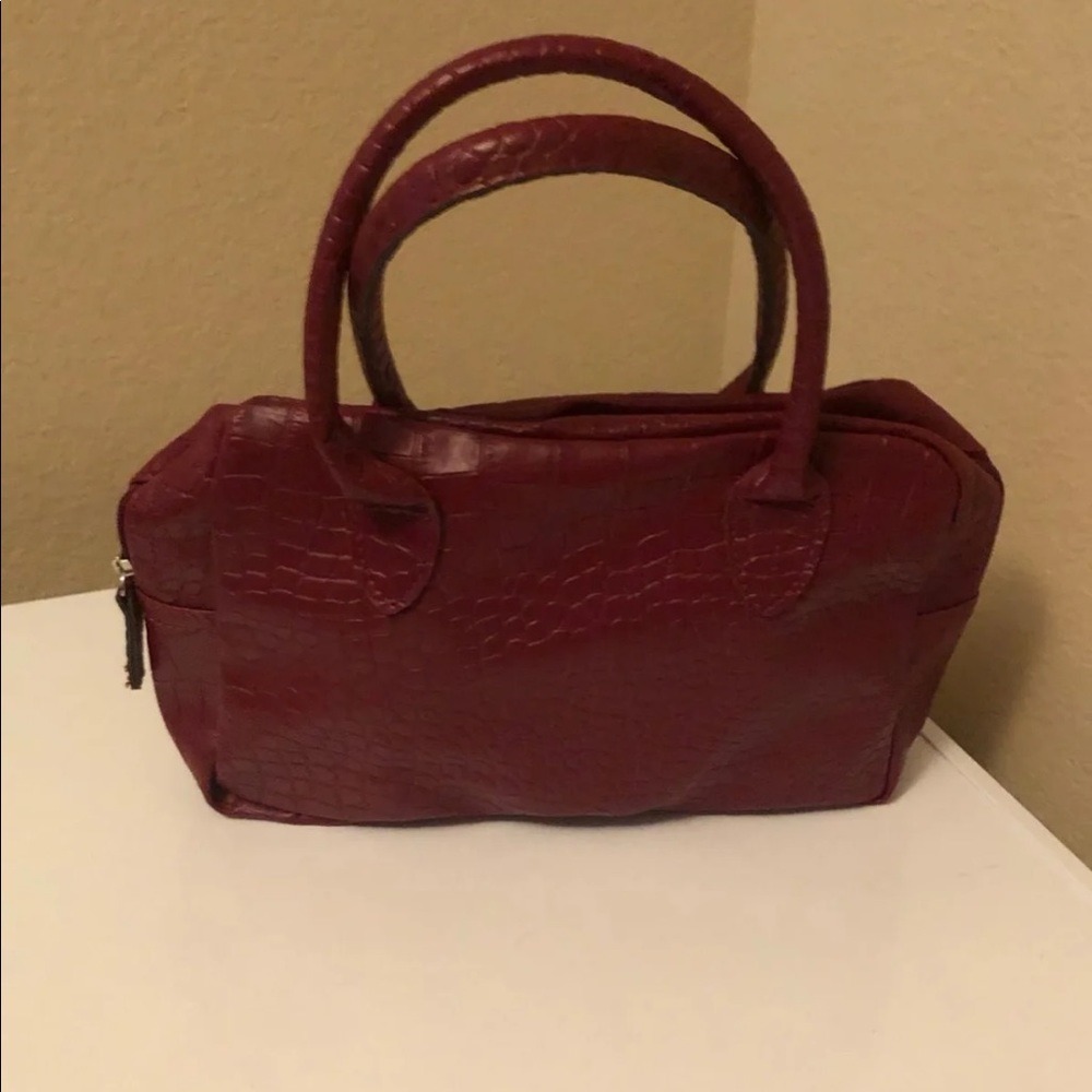 Wine colored satchel